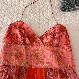 Fun bohemian dress.  Halter top style
